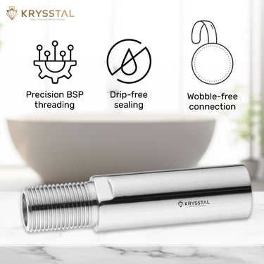 Extension Nipple (4 Inches) Chrome Plated Brass