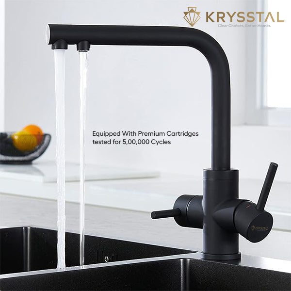 Aquify Black 2-in-1 Kitchen Sink Mixer Faucet with RO Tap