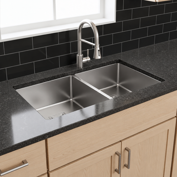 Handmade 304-SS Double Bowl (37 x 18 x 10 Inches) Kitchen Sink
