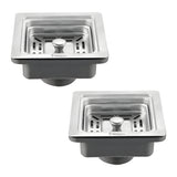 Two stainless steel kitchen drain sinks with Krystral branding on a white background