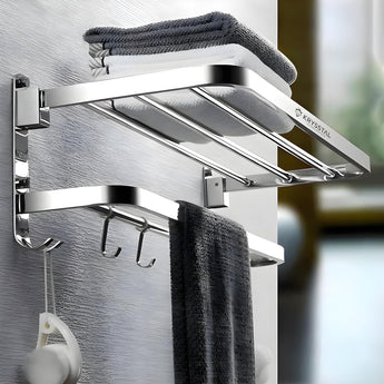 TwinFlex 304-SS Dual Foldable Towel Rack (24 Inches)